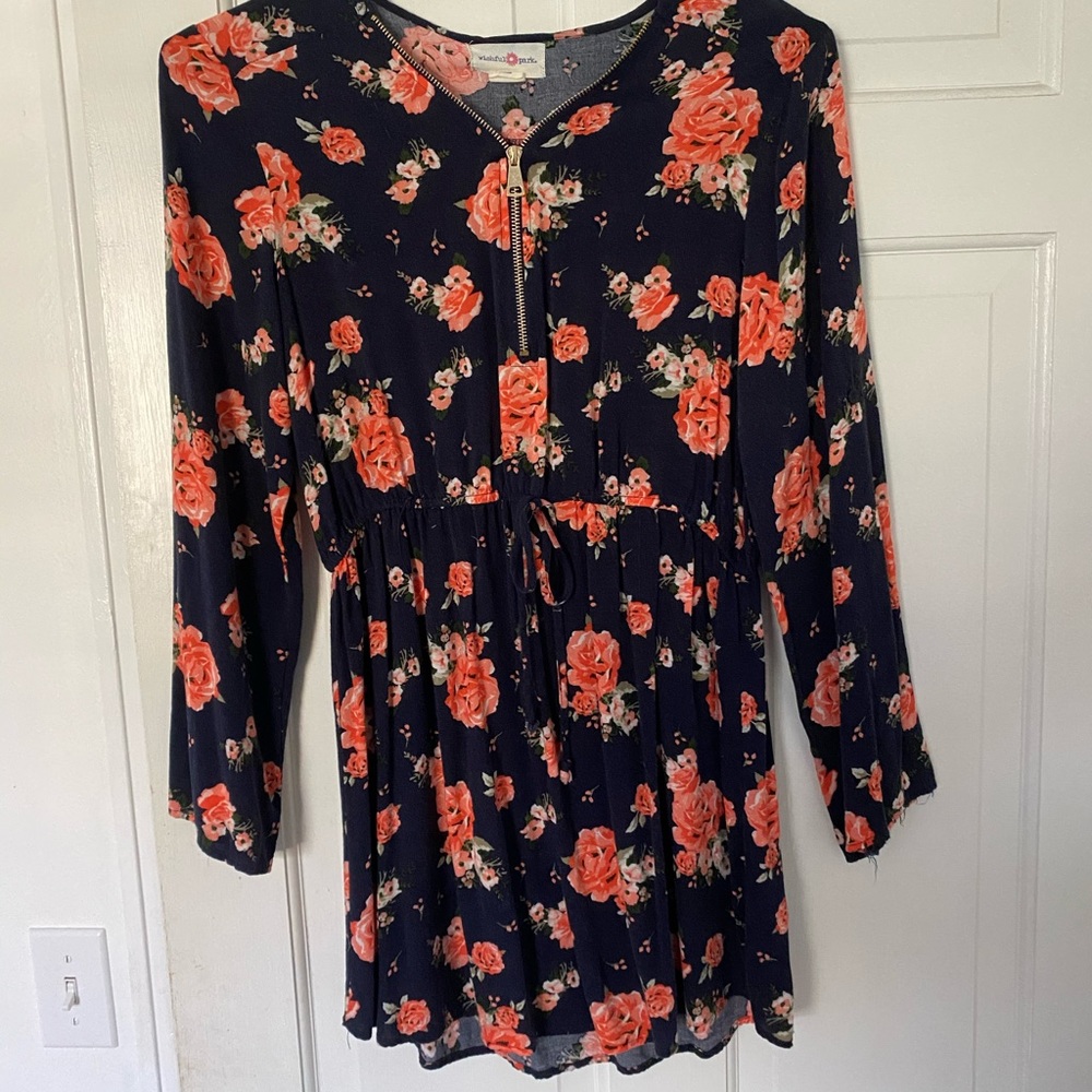 Wishful Park Zip Up floral Dress